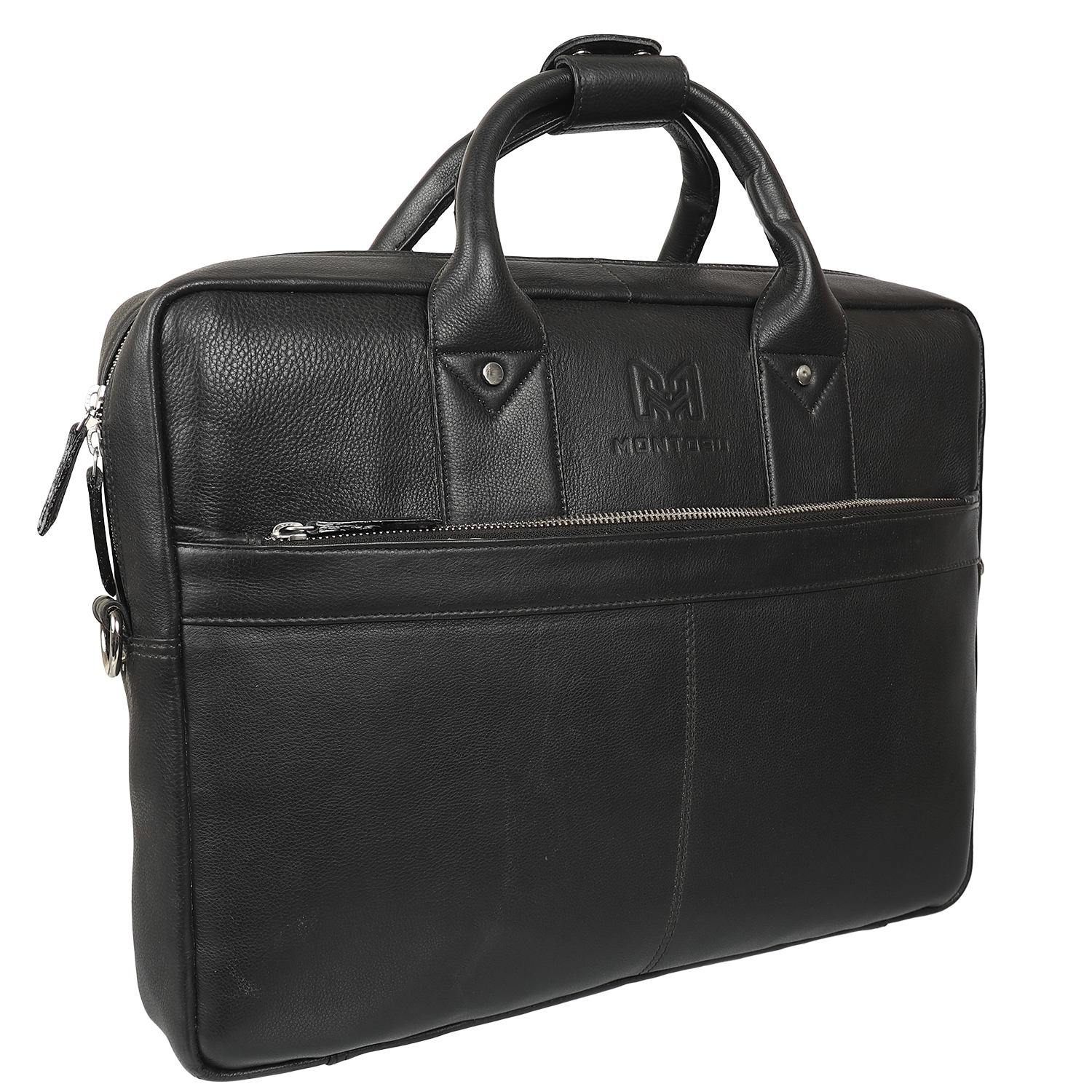 Black Laptop Briefcase – Montosu Leather Bags & Wallets